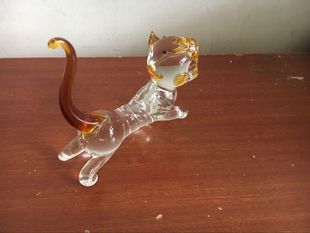 袖珍玻璃十二生肖鼠牛老虎兔龙蛇马羊猴鸡狗猪摆件摆设琉璃工艺品