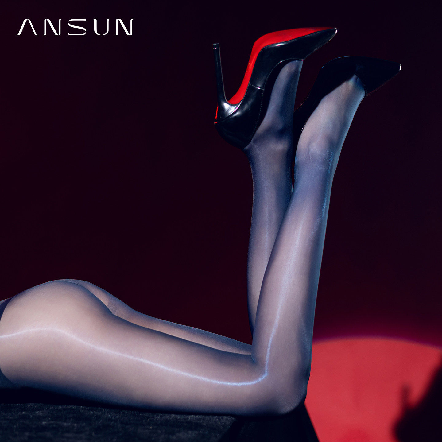 安幸「绝弦·炫」3D高密无腰边一线裆双色晕染油亮超薄连裤袜丝袜