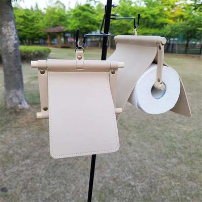 现货户外圆筒纸巾收纳架卫生间墙壁挂式纸巾袋木棍纸巾盒