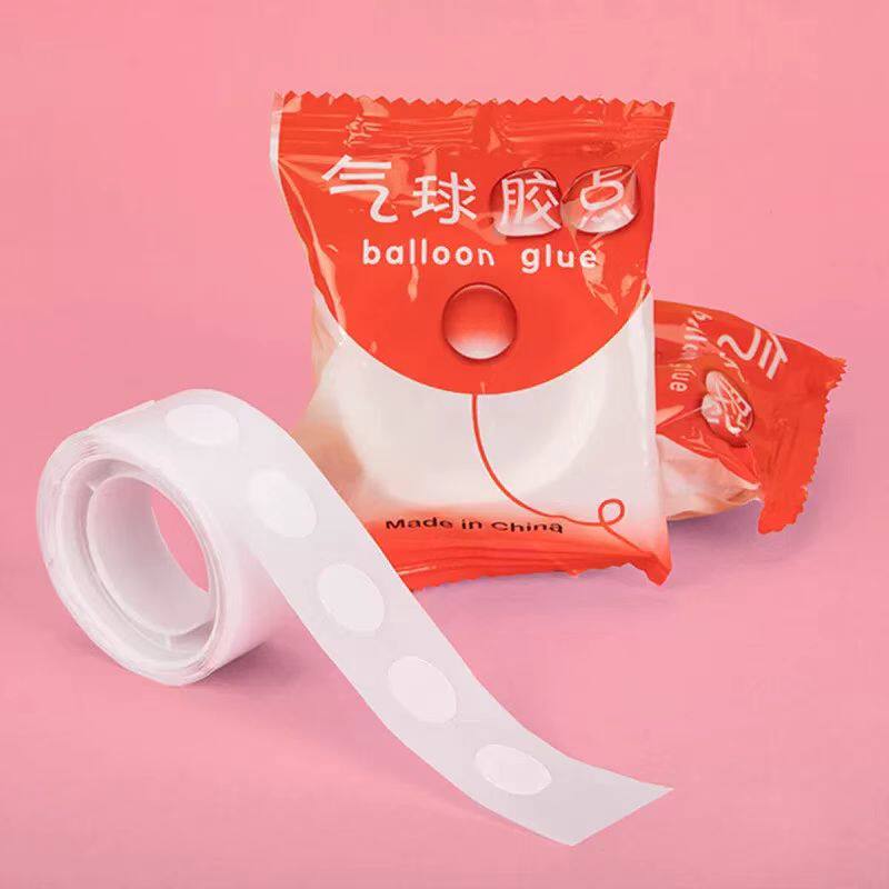 无痕点胶圆点双面胶粘气球不伤墙胶点贴透明小圆点胶带不留胶胶0