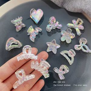 幻彩人鱼姬可爱甜美气质发卡少女小号抓夹刘海碎发夹头饰A0005