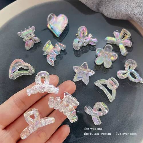 幻彩人鱼姬可爱甜美气质发卡少女小号抓夹刘海碎发夹头饰A0005