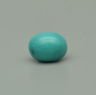 松石苑  原矿绿松石戒面  镶嵌  戒指（0.9克）