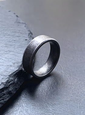 空白白-北欧素圈钛钢不褪色戒指