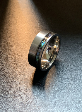 流萤斑斓-高级感钛钢食指戒指男