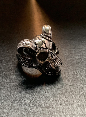 愤怒的公羊-钛钢朋克机车风戒指