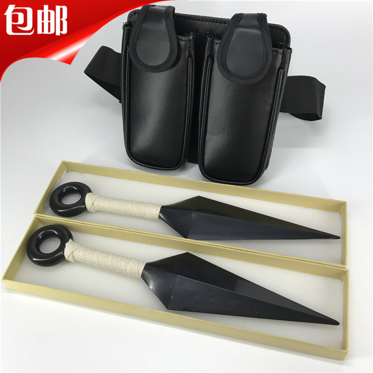 火影手里剑 苦无 飞镖配套玩具武器模型 四代目塑料26cm道具