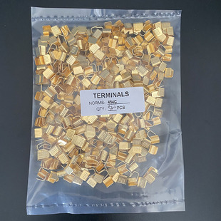 500只铜扣DJ-454C型并线扣接线端子电线连接器冷压压线扣中间接头