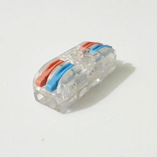 50只装 2二位电线连接器快速接线端子对接头二进二i. 透明彩色SPL