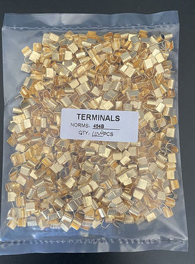 1000只铜扣DJ-454B并线扣接线端子电线连接器冷压压线扣中间接头