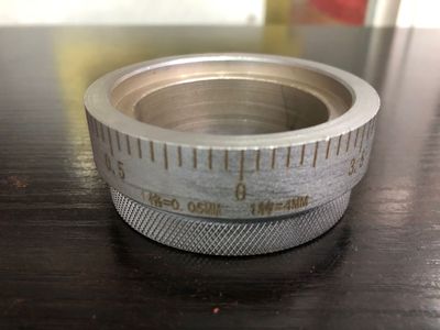 机床配件北京立铣x62w/53K 铣床工作台纵向刻度盘762 80格 1转4MM