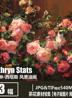 美国 凯瑟琳·西塔斯 Kathryn Stats 电子图片 风景油画素材