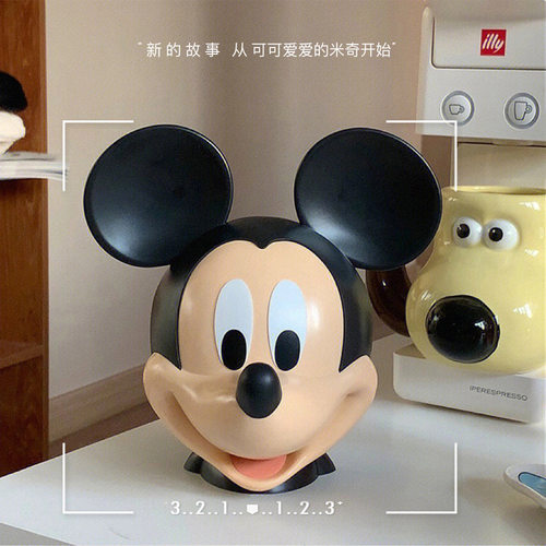 奶油风米奇头存钱罐摆件
