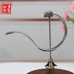 不锈钢钩子加粗加宽龙头倒钩折叠钩配件广式画眉鸟笼八哥竹笼专用