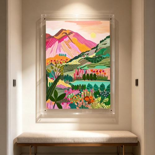 野兽派马蒂斯风格小众艺术餐厅饭厅装饰画客厅玄关亚克力墙面挂画