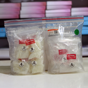 假甲片贴单号美甲指甲贴袋装500片全贴无痕半贴透明乳白色格丽特