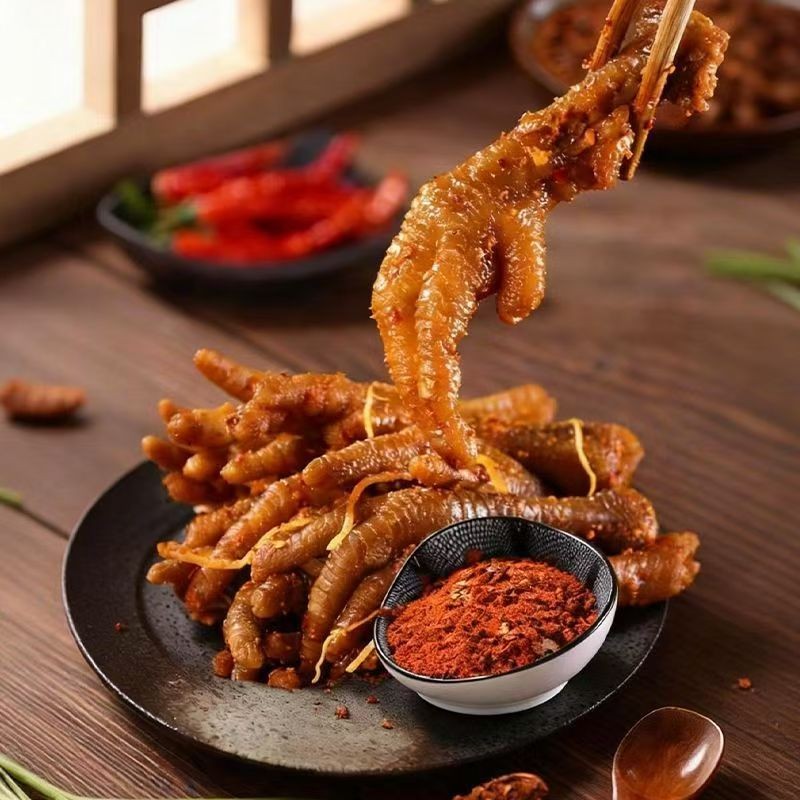 正宗佤味鸡爪香辣麻辣苤菜根即食爆辣熟食休闲小吃开袋即食