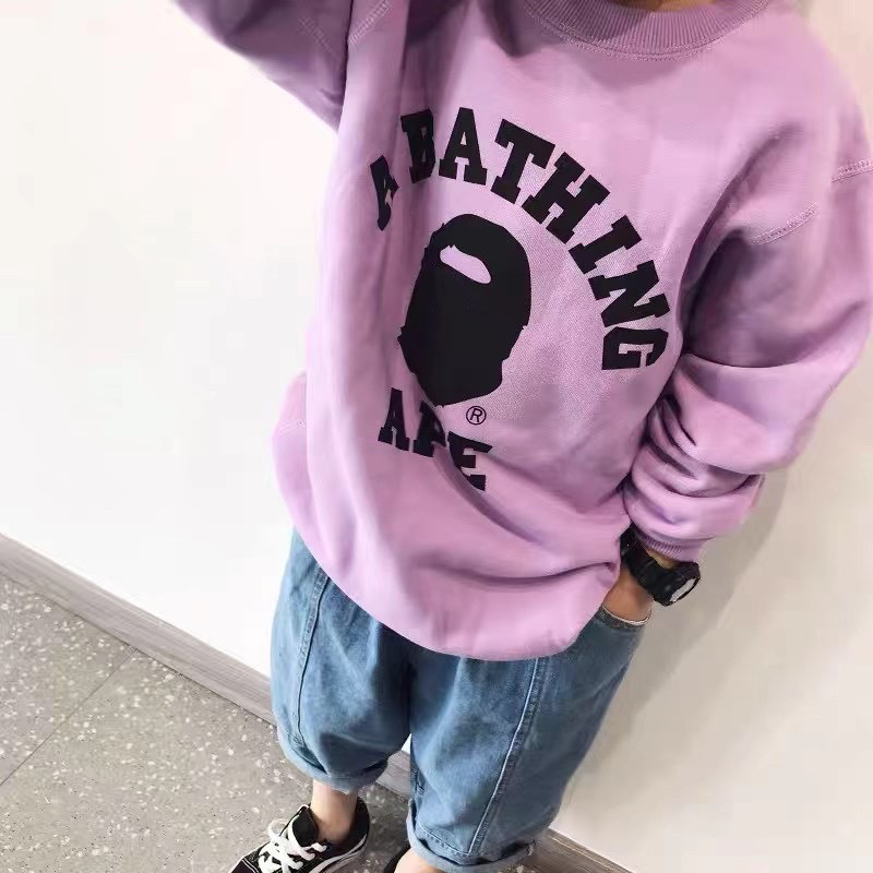 儿童春款上衣日系童装中大童卡通帅气卫衣男女宝宝纯棉毛圈长袖潮