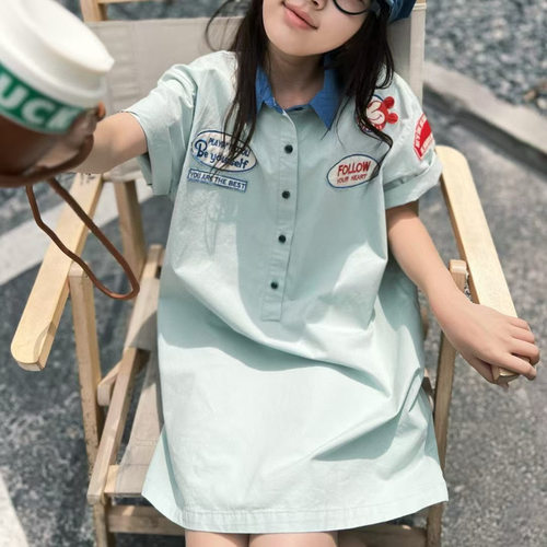 女童连衣裙日系洋气亲子装裙子