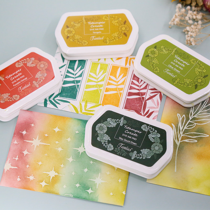 复古染料王子印台橡皮章印章背景刷色印泥涂抹染卡剪贴古风橡皮章