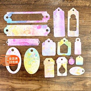 迷你吊牌标签卡片打磨 纸艺机压花机滚花机刀模切割模板