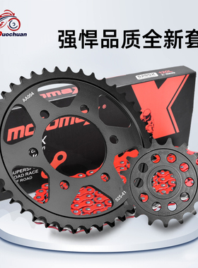 适用川崎大牛ZX10R ZX10RR大小飞改装链轮三件套前后牙盘油封链条