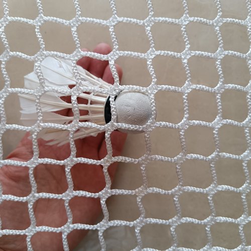 防护网无结网2厘米网孔户外白色挡球网粗羽毛球围网拦球网拦截网