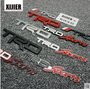 新款字母车标锐志雷凌RAV4卡罗拉CHR凯美瑞中网TRD标志侧标贴尾标