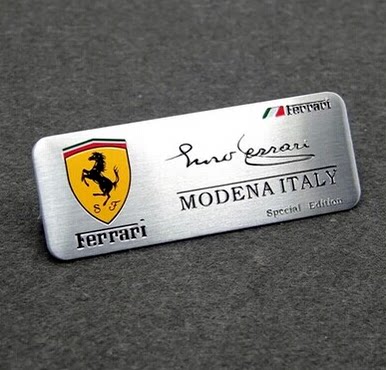 车标 金属贴 FERRARI Teams 铝标 汽车贴标 铭牌 马标