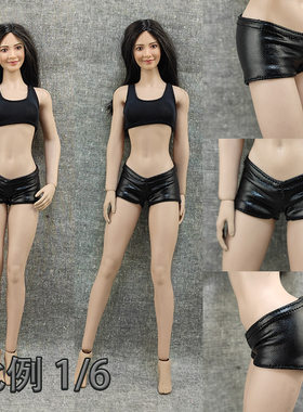 1/6女素体性感超短皮裤