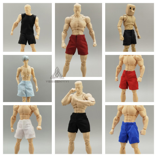 1/12兵人短裤休闲多色百搭短裤12分15CM娃衣瘦体适配VTOYS方大头