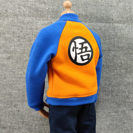 12寸七龙珠外套1/6兵人潮酷卫衣夹克服饰模型周边可动手办衣服
