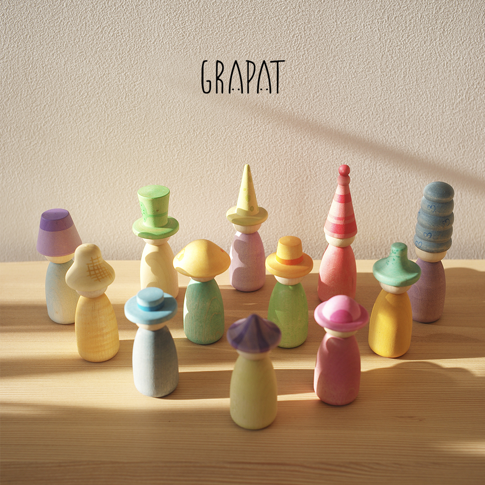 grapat换帽子小人积木