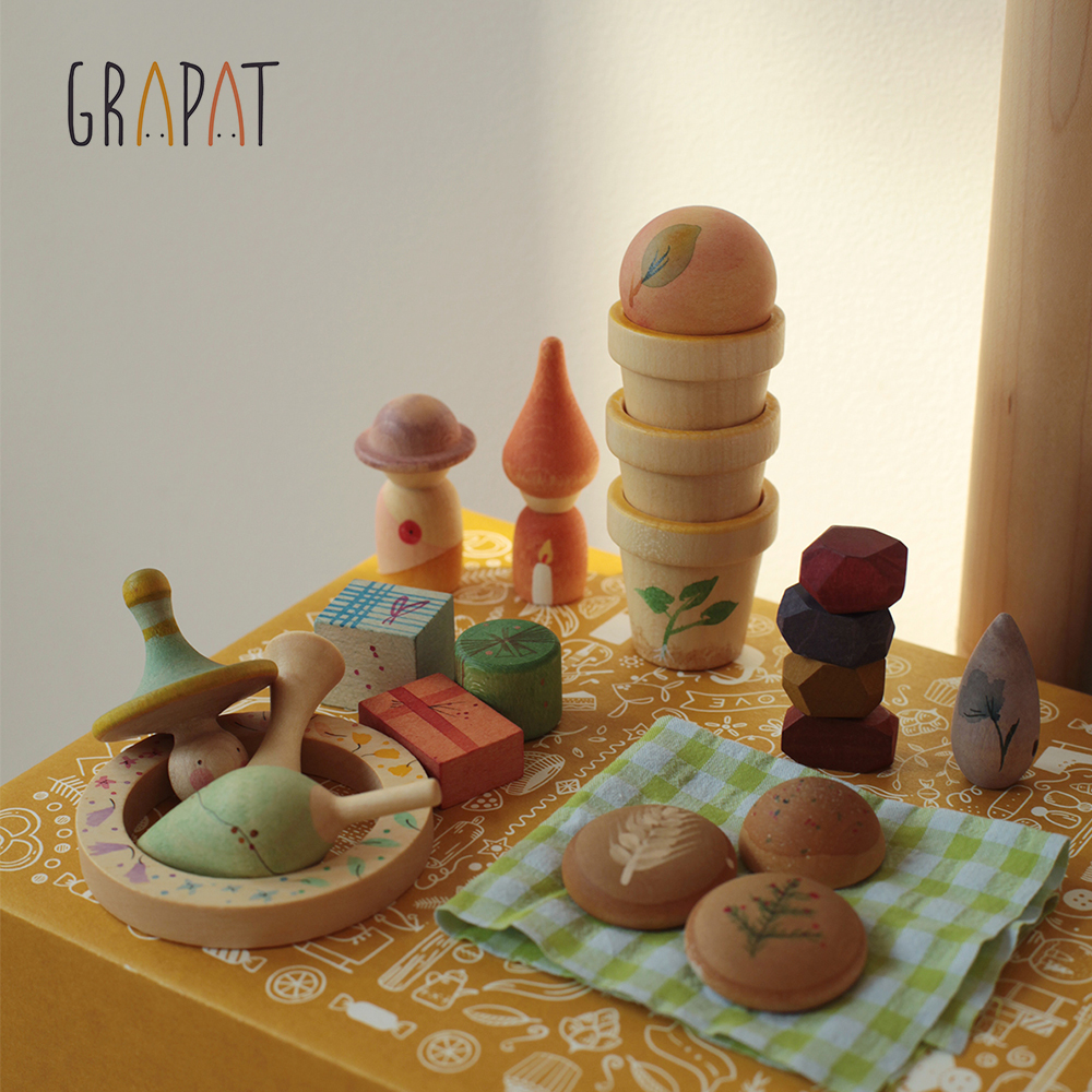 Grapat限量版圣诞挂件木制玩具