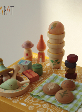 GRAPAT圣诞倒计时2025限量版积木圣诞树木制装饰挂件开放木头玩具