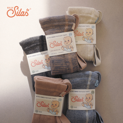 sillysilas复古连裤袜春秋纯棉