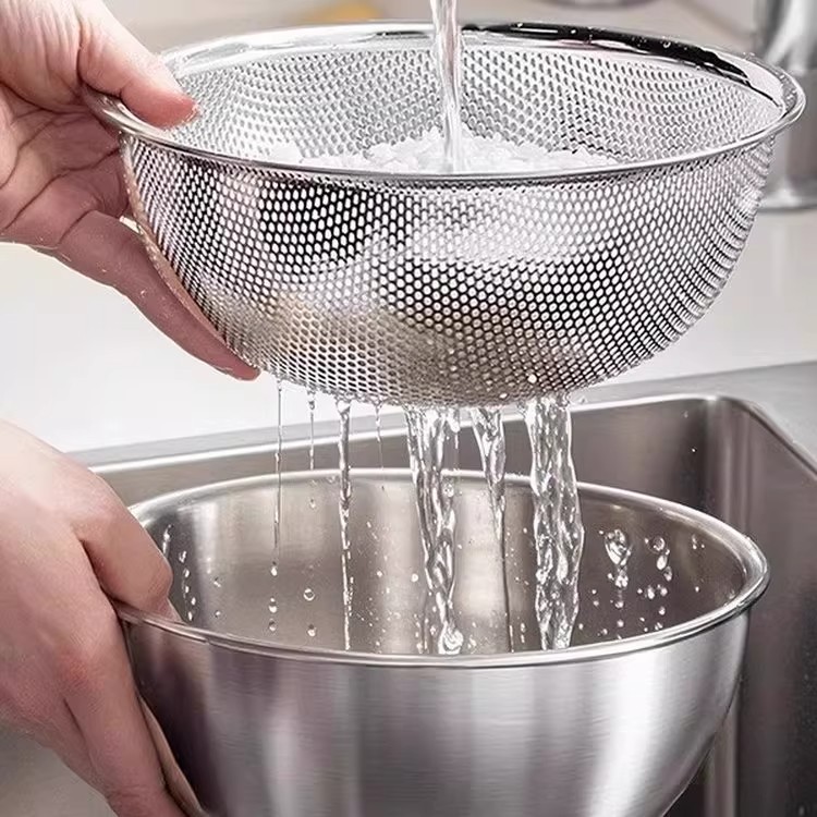 【攒单】不锈钢双层洗菜盆沥水盆沥水篮厨房洗米筛淘米器食品级