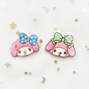 子儿童自粘款 饰裤 破洞布贴衣服装 diy美乐蒂刺绣补丁贴卡通时尚