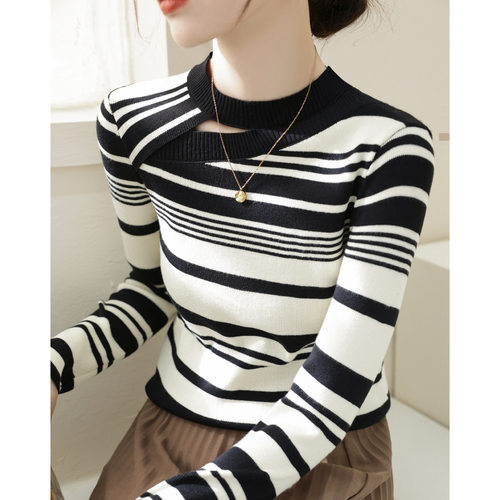 2024秋冬新款修身长袖针