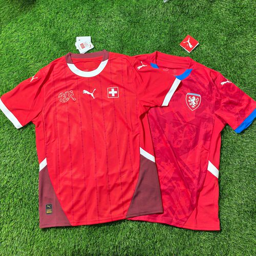 PUMA 捷克 瑞士 国家队球迷版短裤短袖球衣足球服  773956 774122