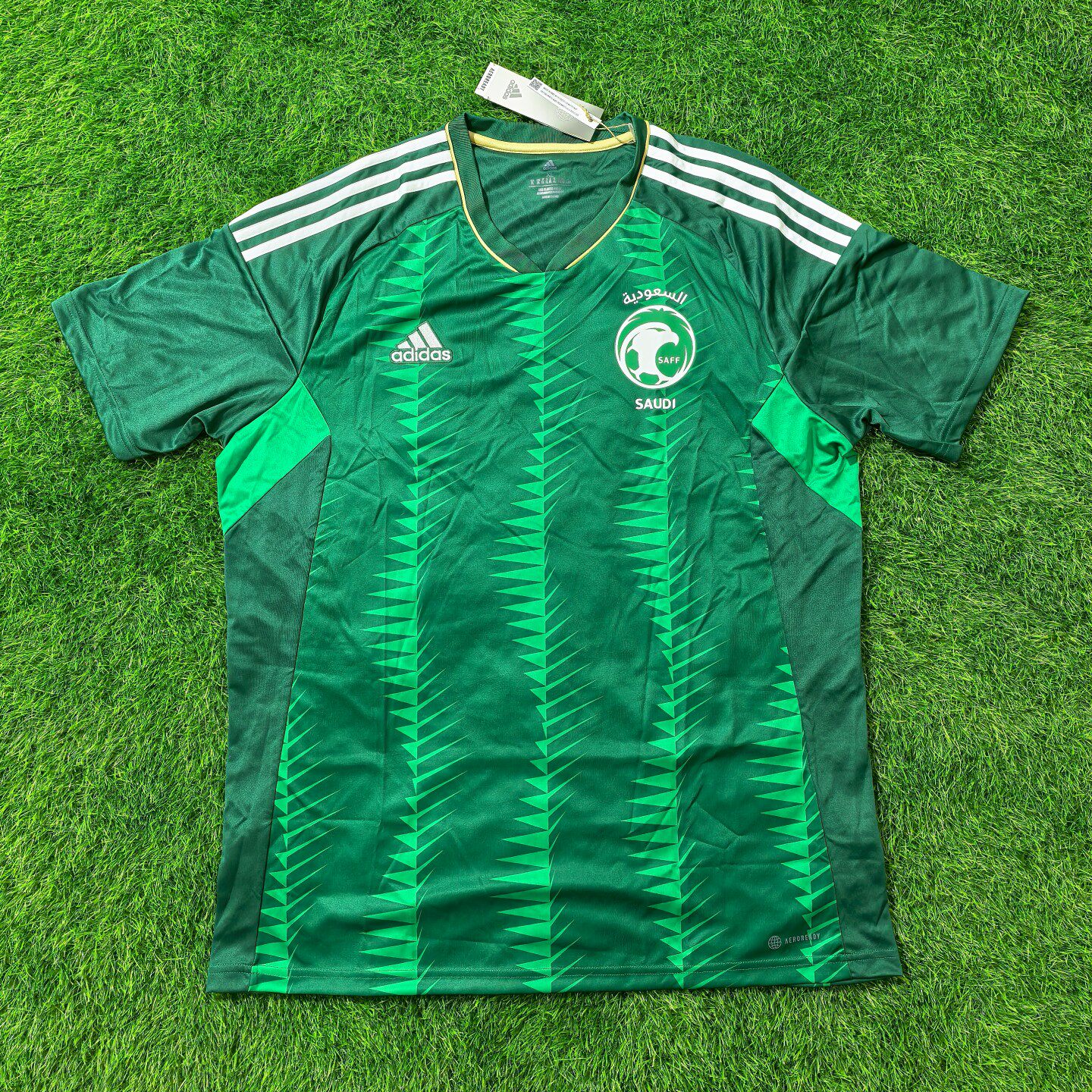 Adidas 沙特阿拉伯 主场球迷版短袖球衣足球服 ir3020 冷门球衣