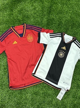 Adidas 西班牙 德国 大童儿童青少年短袖球衣足球服hf1408 hf1467