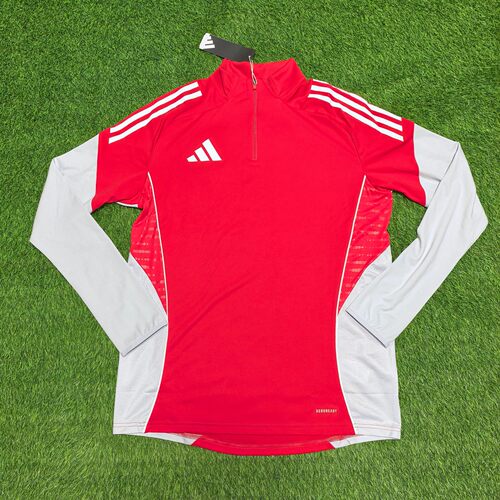 Adidas Tiro25 球员版拇指扣半拉链足球服春秋长袖训练服 IW0411