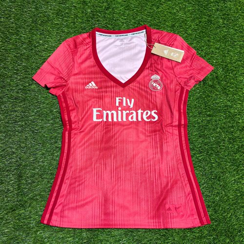 Adidas 皇马 皇家马德里 女款球衣女子客场球迷版足球服 dp5448