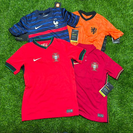 Nike 巴西 葡萄牙 法国 荷兰大童儿童青少年短袖球迷版球衣足球服