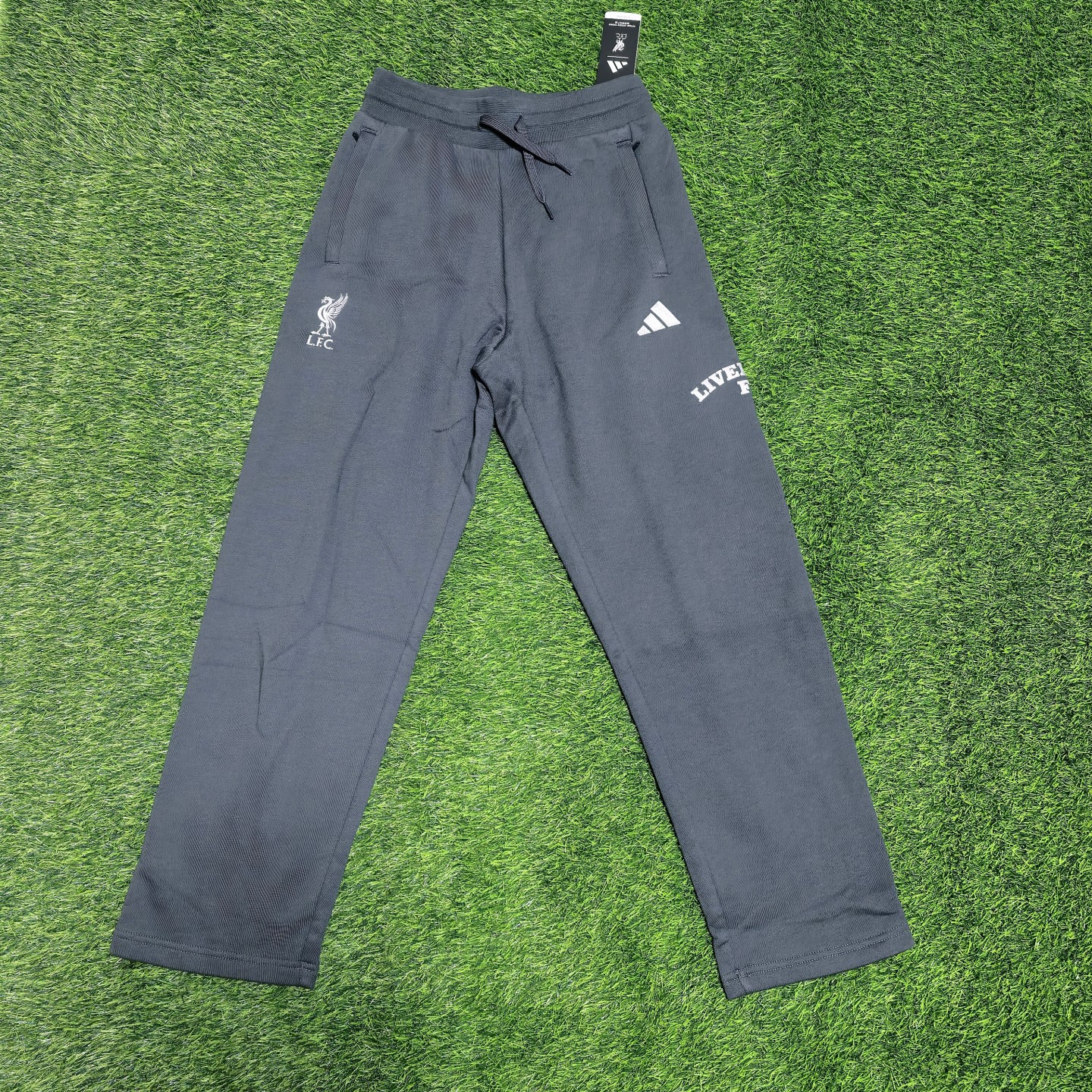 Adidas 利物浦 大童儿童青少年纯棉足球训练比赛运动长裤 jw7877