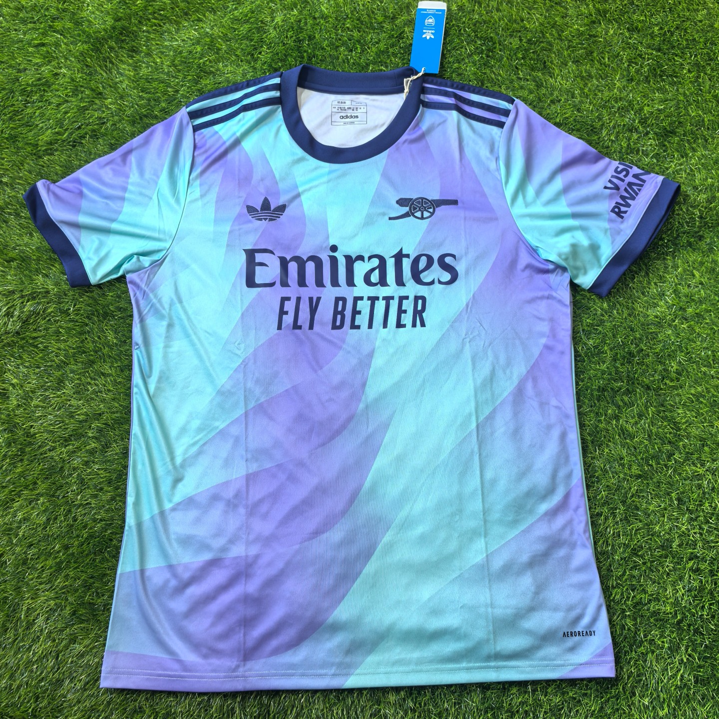 Adidas 阿森纳 2425赛季第二客场球迷版短袖球衣足球服 iz0114