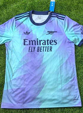 Adidas 阿森纳 2425赛季第二客场球迷版短袖球衣足球服 iz0114