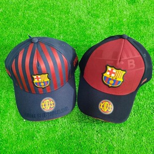 巴萨 巴塞罗那 俱乐部官方足球周边大童儿童青少年运动帽球迷帽