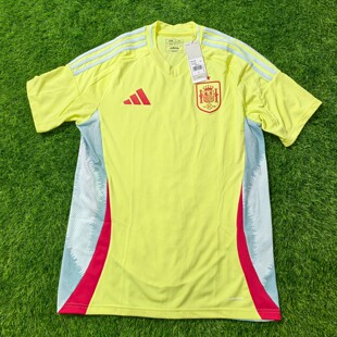 Adidas 西班牙 2024欧洲杯客场球迷版短袖球衣足球服 IS9033